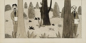 Kazimierz MIKULSKI (1918-1998), Man among the trees