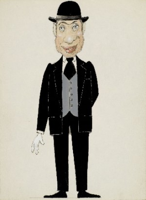 Kazimierz MIKULSKI (1918-1998), Man in a bowler hat