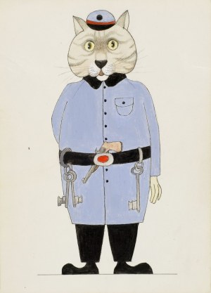 Kazimierz MIKULSKI (1918-1998), Cat-guardian
