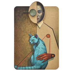 Kamil Stańczak (1980), Lady with Cat II, 2022