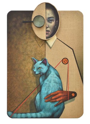 Kamil Stanczak (1980), Lady with Cat II, 2022