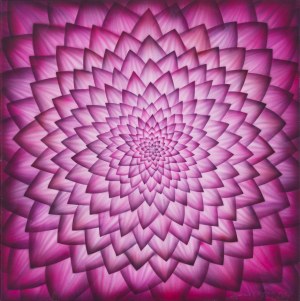 Hanna Rozpara, Purple Flower, 2024