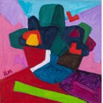 Roman Maisei, Flower pot on pink, 2025