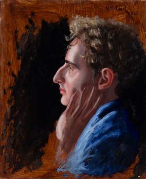 Nikolai Anatolak, Portrait in Blue, 2023
