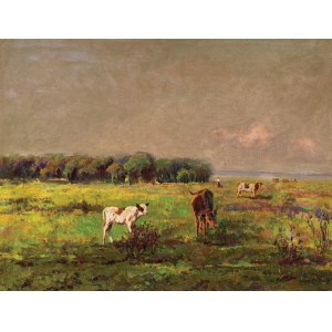 Viktor KOREC, SUMMER LANDSCAPE, circa 1920.