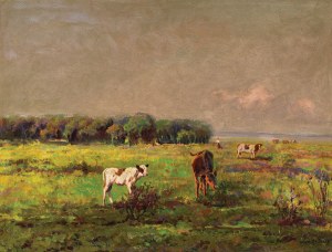 Viktor KOREC, SUMMER LANDSCAPE, circa 1920.