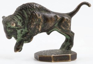 PIECE PENCIL in the form of a bison, 19th / 20th century.