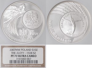 10 ZŁ, 2007, History of Gold - 5 zloty 1928