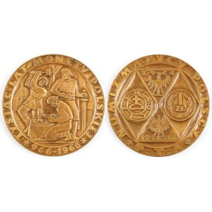 MEDAL, TYSIĄC LAT MONETY POLSKIEJ, 1966