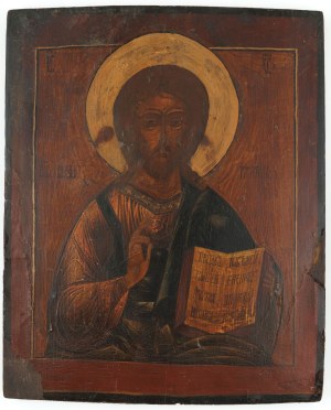 IKON, CHRISTUS PANTOKRATOR, Russia, 19th century.