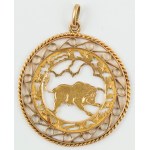 PENDANT WITH THE ZODIAC BULL