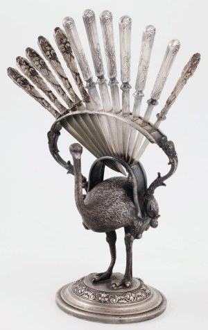 BASIC FOR KNIGHTS IN THE FORM OF A STRUSIA, Poland, Warsaw, Fraget, 19th/20th c.