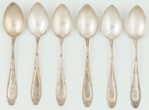 SIX Spoons, Germany, Zgorzelec, Frtitz Gerber, circa 1920.
