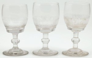 THREE CELLS, 19th century.