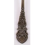 KOMPLET SZTUĆCÓW NEORENESANSOWYCH Z MONOGRAMEM W, Niemcy, Heilbronn, Bruckmann & Söhne, po 1888