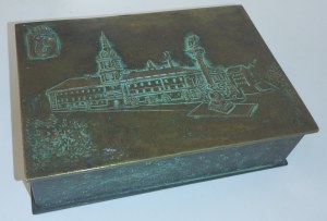 CIGARETTE BOX WITH ROYAL CASTLE IN WARSAW