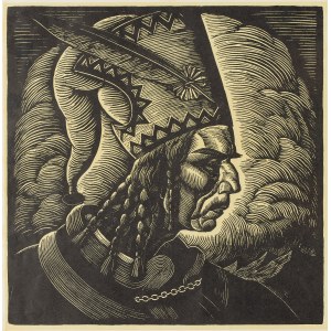 Władysław Skoczylas (1883 Wieliczka - 1934 Warszawa), Profil Janosika, 1923