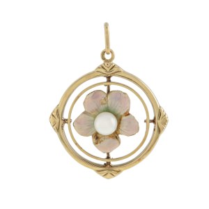 Pendant with violet motif, Austria, Vienna (import feature), 19th/20th century, Art Nouveau
