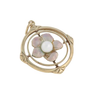 Pendant with violet motif, Austria, Vienna (import feature), 19th/20th century, Art Nouveau