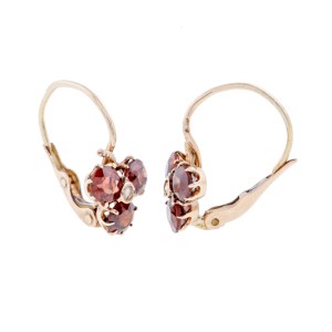 Earrings with clover motif, Austria, Vienna, 19th/20th century.