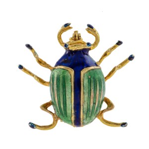 Beetle-shaped brooch, 2nd half of 20th century.