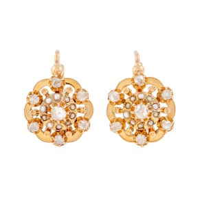 Earrings, France, 19th/20th century.
