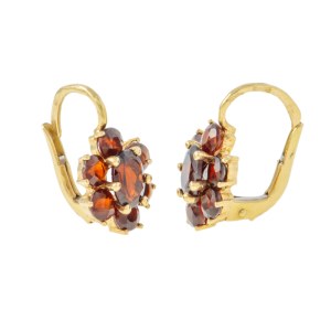 Earrings in the form of flowers, 2nd half of the 20th century.