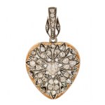 Medallion with heart motif, 19th/20th century, Victorian style
