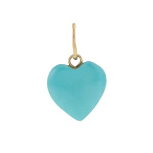 Pendant in the form of a heart, 2nd half of the 20th century.