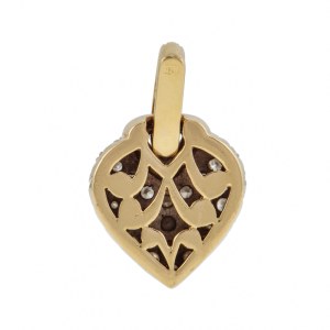 Pendant with heart motif, k. 20th century.