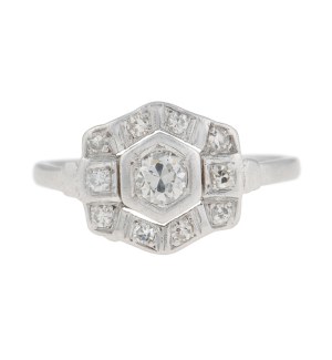Ring, 1930s-40s, art déco