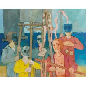 Kiejstut BEREŹNICKI (b. 1935), Carnival with a yellow dominant