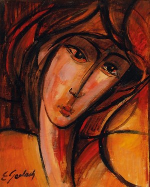 Eugeniusz GERLACH (ur. 1941), Portret kobiety