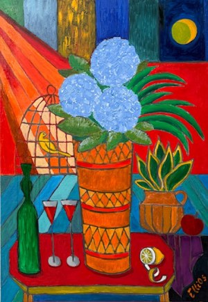 Elżbieta Ostrowska-Łysak, Canary and hydrangeas