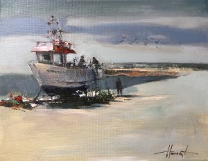 Henadzy Havartsou, Dialogue with a boat, 2025