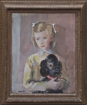 Rajmund Kanelba (Kanelbaum) (1897 Warsaw - 1960 London), Girl with a Poodle