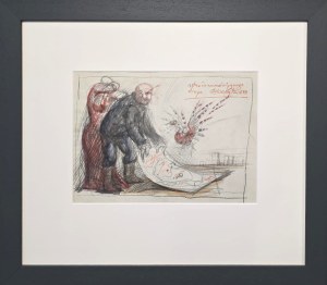 Franciszek Starowieyski (1930-2009), Sketch for a Socialist Realist Image