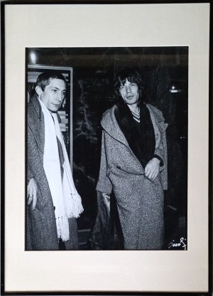 Patrick Siccoli, Mick Jagger & Charlie Watts 