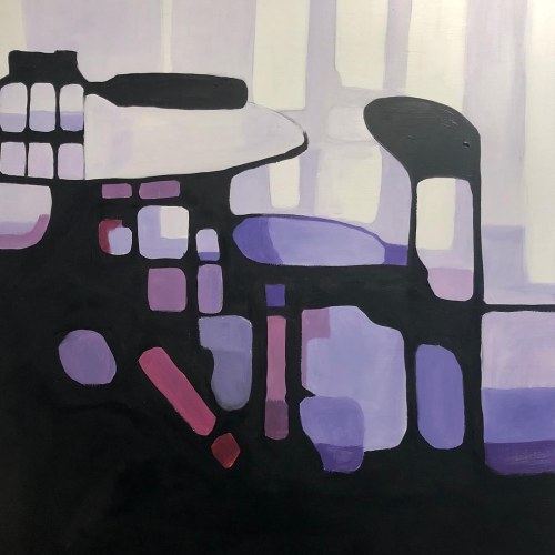 Adam Kozik (ur. 1971), Fioletowe wnętrze 1, 2019