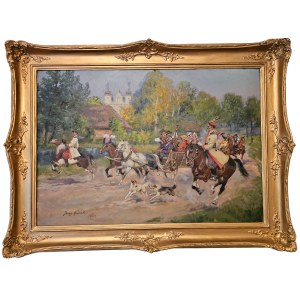 Jerzy Kossak (1886-1955), Krakowskie wesele, 1913