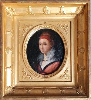 Artist unknown, Portrait of a woman (miniature)