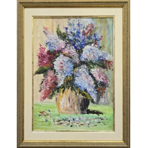 Artysta niezidentyfikowany, Bzy w wazonie