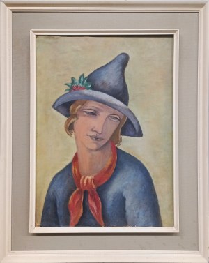 Eugeniusz Zak (1884-1926), Head of a woman, circa 1925.