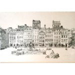 Leon Wyczółkowski (1852-1936), Rynek Starego Miasta - strona północna, 1915