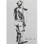 Tadeusz Kantor (1915-1990), Bez tytułu (Żołnierz), 1983