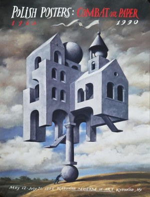 Rafał Olbiński (b. 1943), Poster from the exhibition Polish Posters: Combat on Paper, 1996