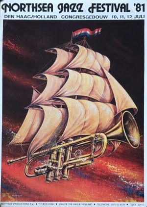 Rafal Olbinski (b. 1943), Northsea Jazz Festival, 1981
