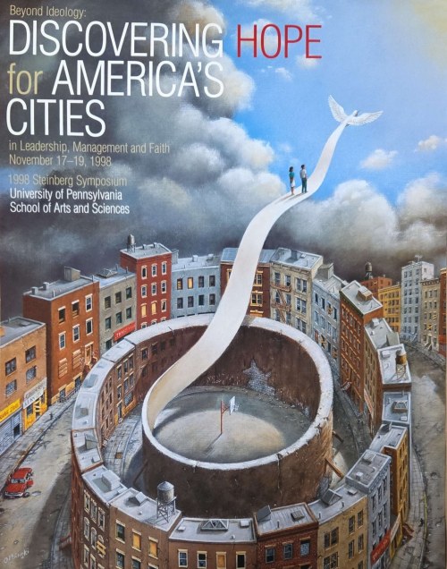 Rafał Olbiński (ur. 1943), Discovering Hope for America's Cities, 1998