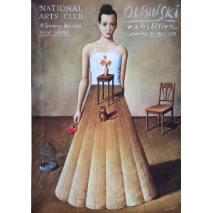 Rafał Olbiński (ur. 1943), Plakat z wystawy artysty w National Arts Club, 1998