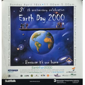 Rafał Olbiński (ur. 1943), Earth Day 2000 (z odręcznym podpisem i dedykacją dla Jima Carreya)